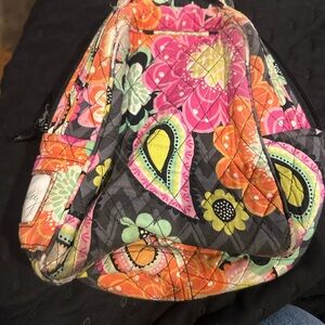 Floral Quilted Backpack